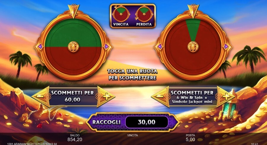 1001 Arabian Nights Plus Ways slot funzione spin chance