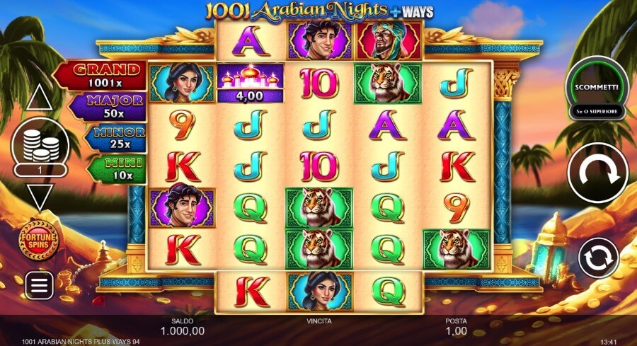 1001 Arabian Nights Plus Ways slot screenshot