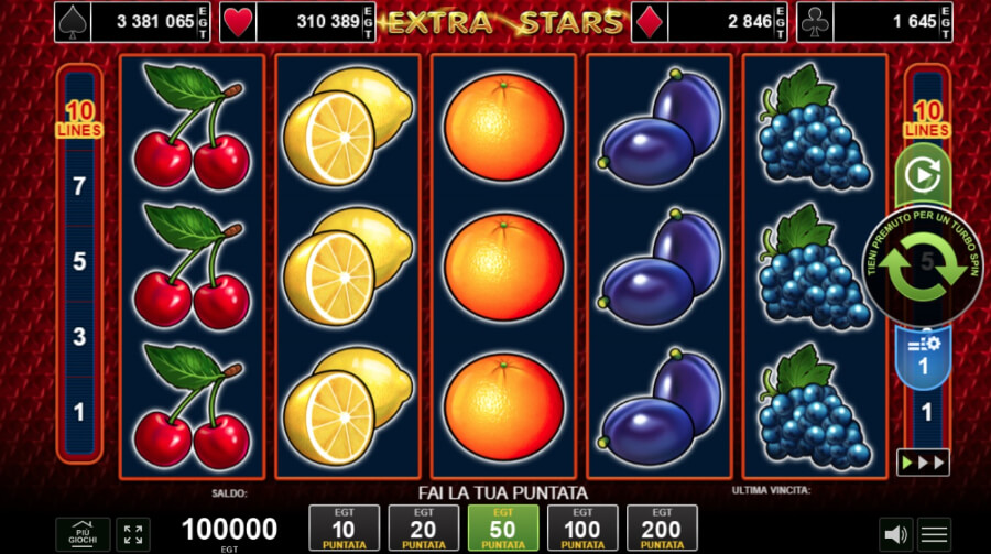 Extra Stars slot screenshot gameplay